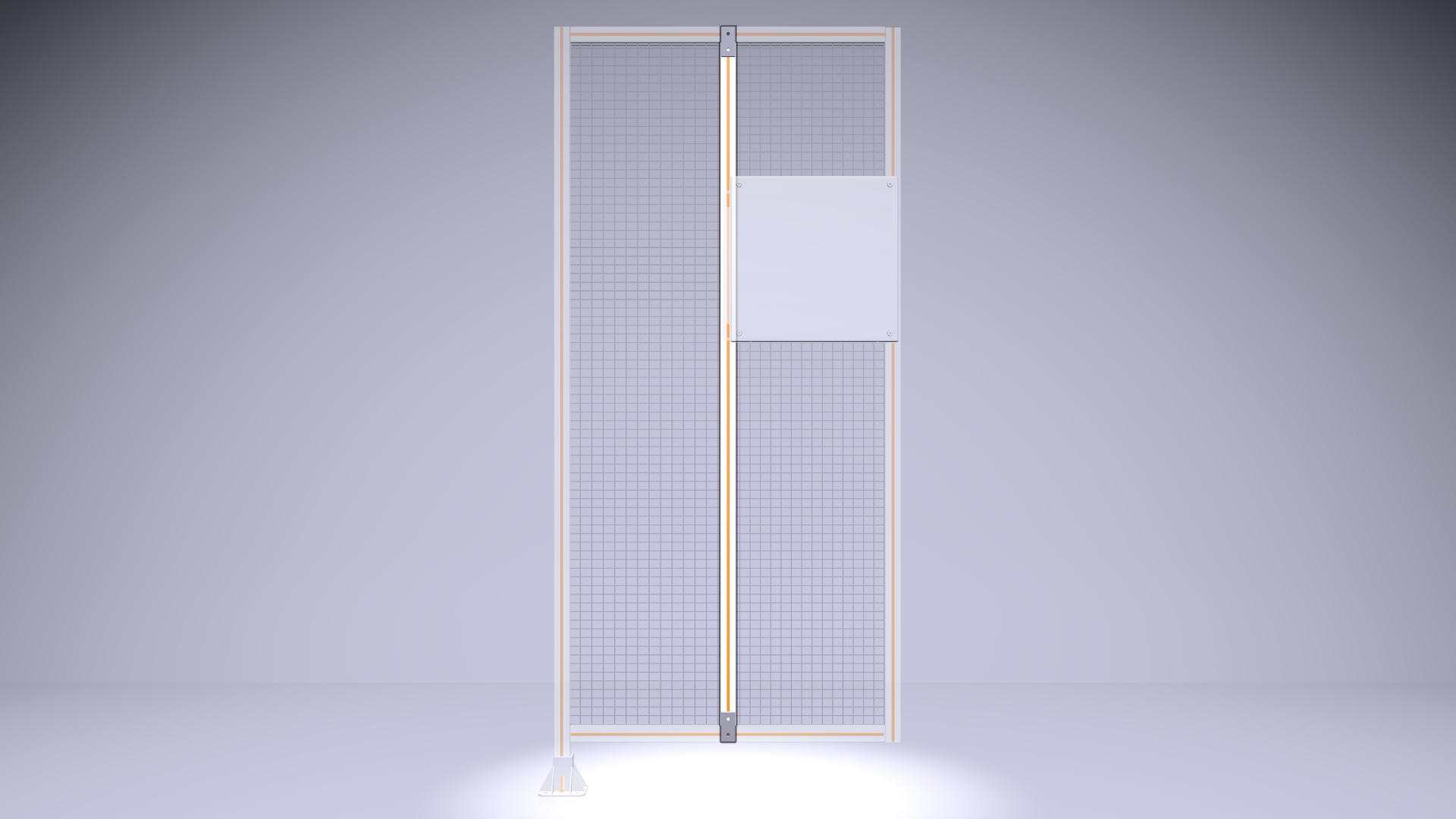 L1-1455-YTA 1455MM LONG HALF STRAP, MOUNTS VERTICALLY ON 1700MM TALL GUARD SECTIONS